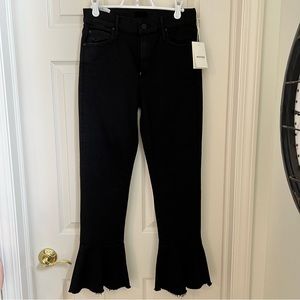 Mother jeans black cha cha fray NWT size 27